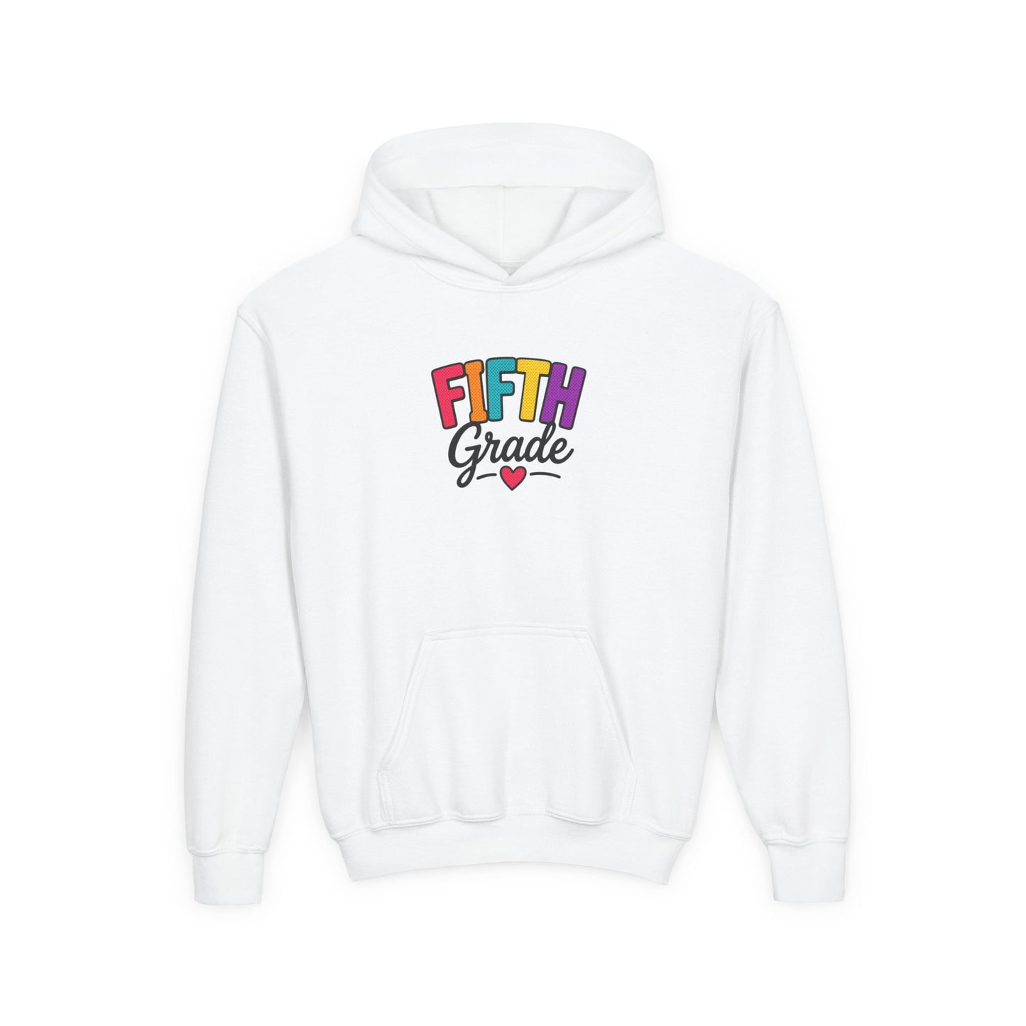 Fifth Grade Kids Hoodie - Colorful Back-to-School Sweatshirt for Students