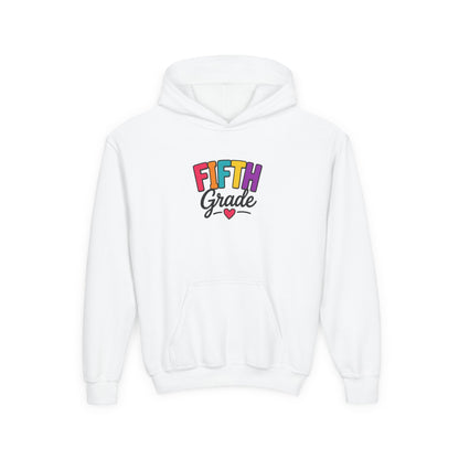 Fifth Grade Kids Hoodie - Colorful Back-to-School Sweatshirt for Students