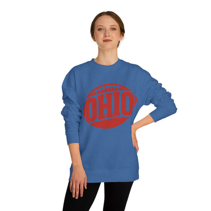 Ohio Football Crewneck Sweatshirt — Vintage Collegiate Game Day Pullover