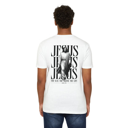 Jesus Graphic T‑Shirt — The Way The Truth The Life Faith Tee