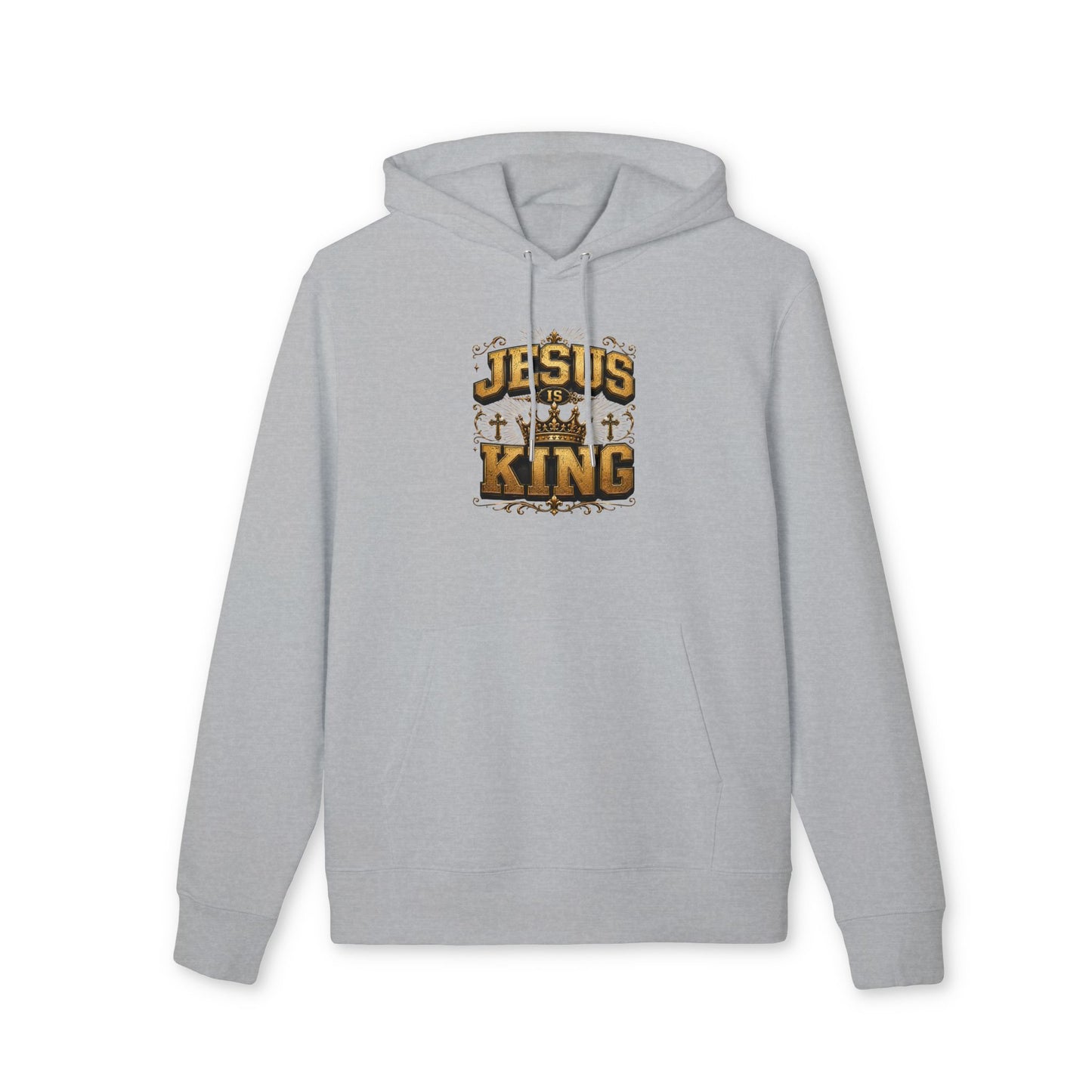 Jesus Is King Hoodie — Christian Faith Graphic Pullover for Worship & Gifts