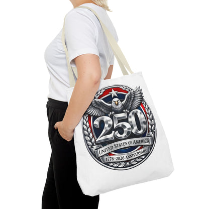 250th USA Anniversary Tote Bag — Patriotic Eagle 1776–2026 Commemorative Tote