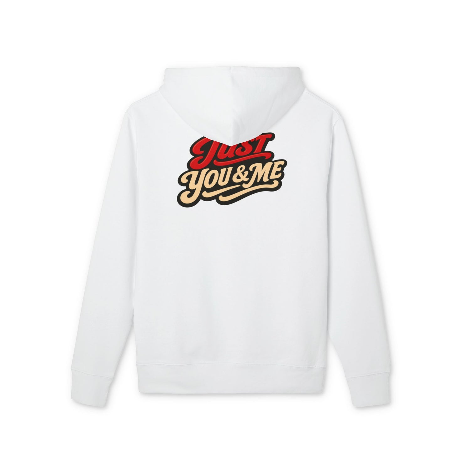 Just You & Me Hoodie — Retro Script Couples Pullover