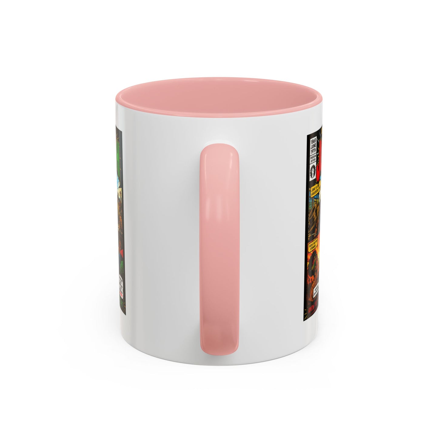 Juneteenth Comic Art Coffee Mug — Celebratory Black History Accent Mug