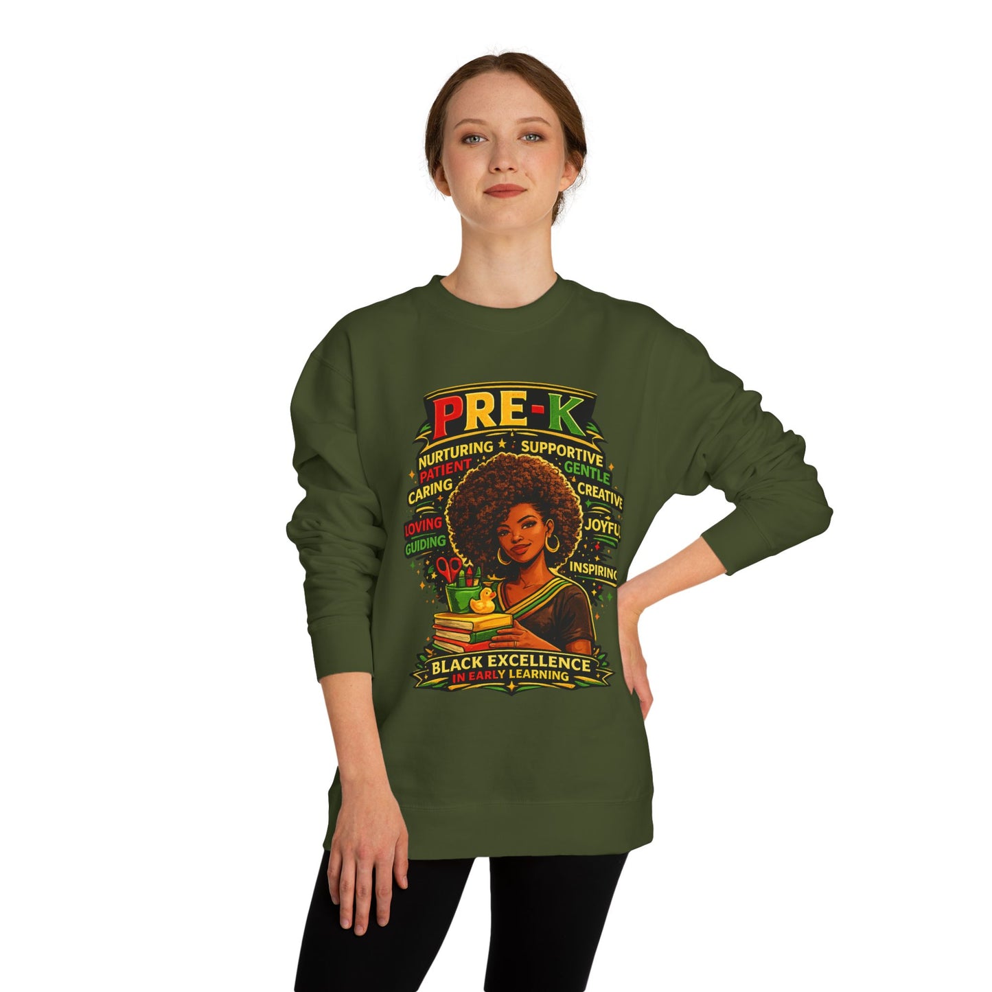 PRE-K Black Excellence Sweatshirt — Nurturing Early Learning Crewneck