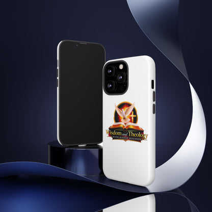 Wisdom and Theology Phone Case — Christian Dove & Cross Protective Tough Case