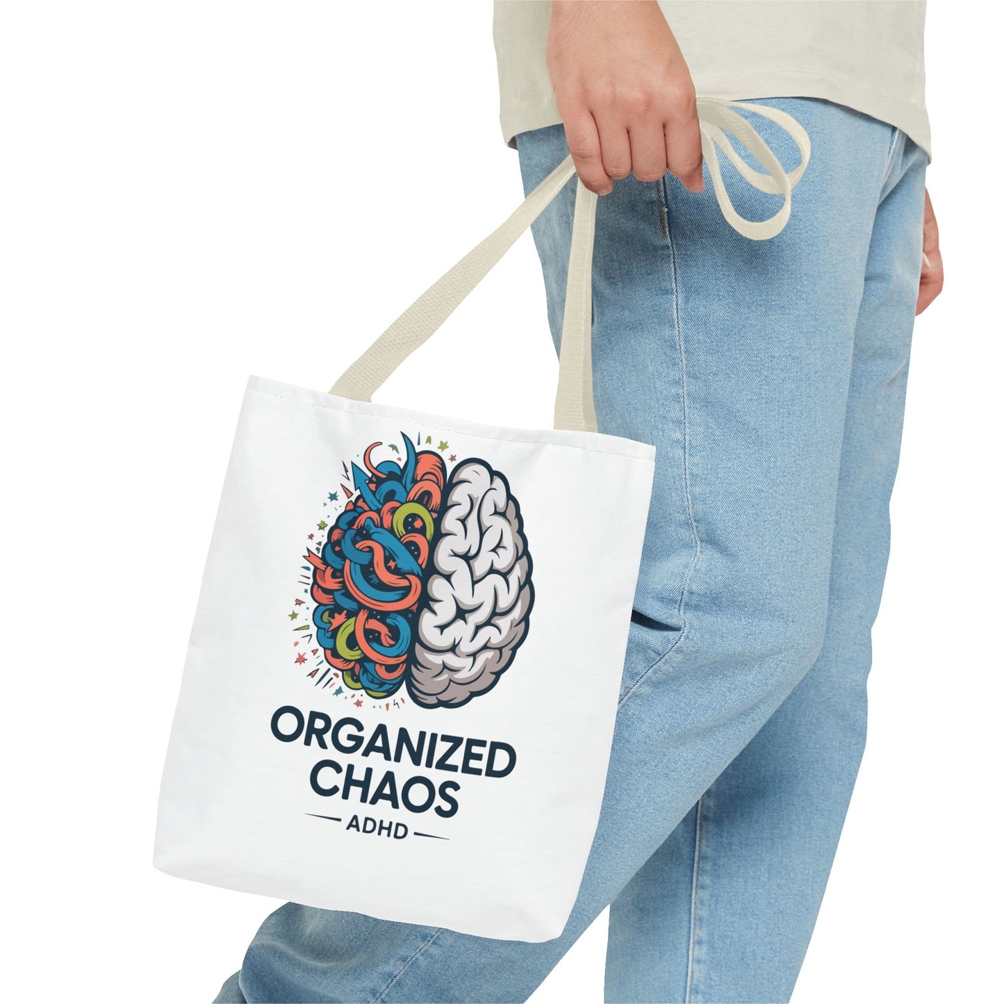 ADHD Tote Bag — "Organized Chaos" Brain Design