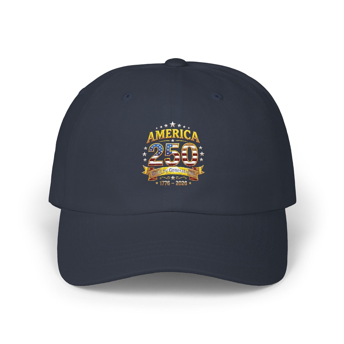Dad Cap — Vintage '25' Anniversary Crest Embroidered Baseball Hat