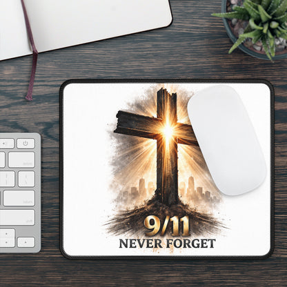 Gaming Mouse Pad — 9/11 Never Forget Cross Tribute