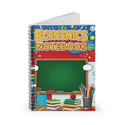 Economics Notebook — Spiral Ruled School Notebook for Students