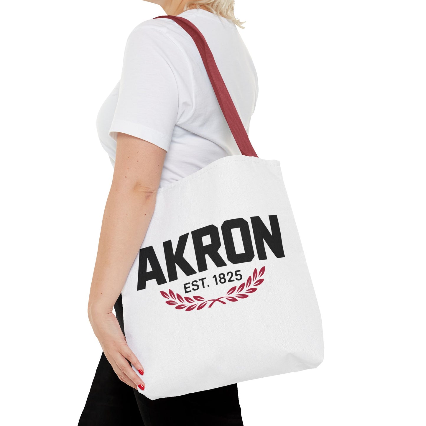 Akron Est. 1825 Tote Bag — City Pride Canvas Tote