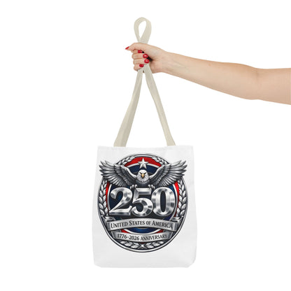 250th USA Anniversary Tote Bag — Patriotic Eagle 1776–2026 Commemorative Tote