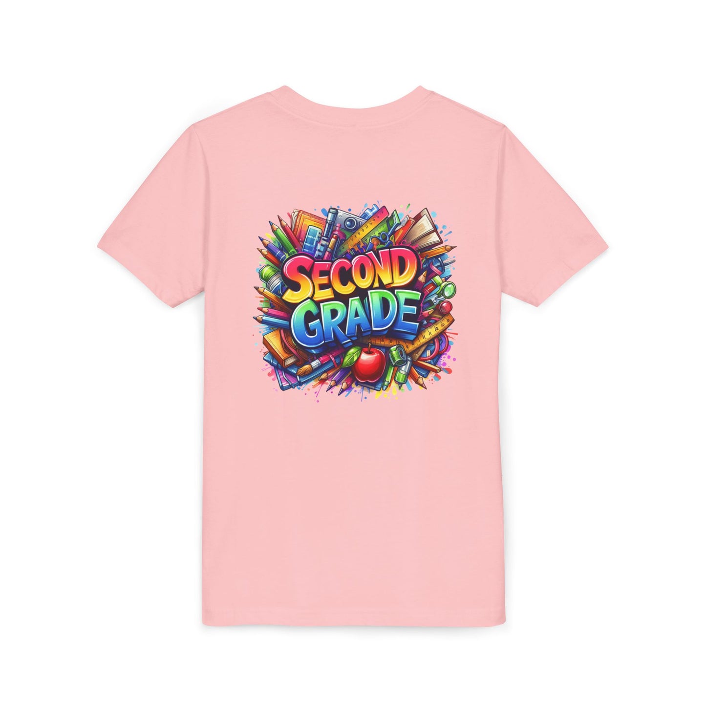 Second Grade Youth Tee — Colorful Back-to-School Kids T-Shirt