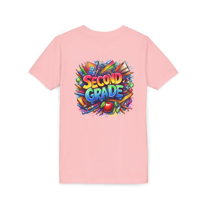 Second Grade Youth Tee — Colorful Back-to-School Kids T-Shirt