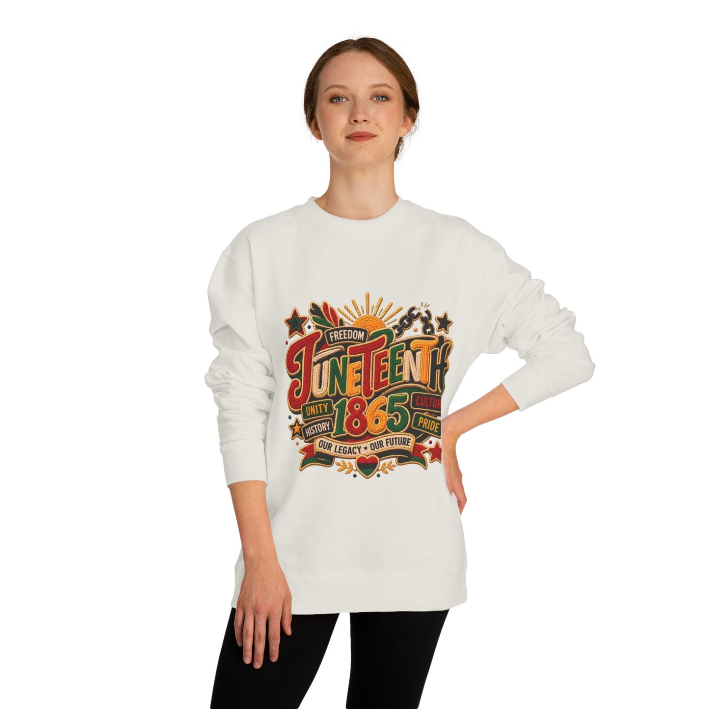 Juneteenth 1865 Sweatshirt — Unity, Freedom & Pride Crewneck