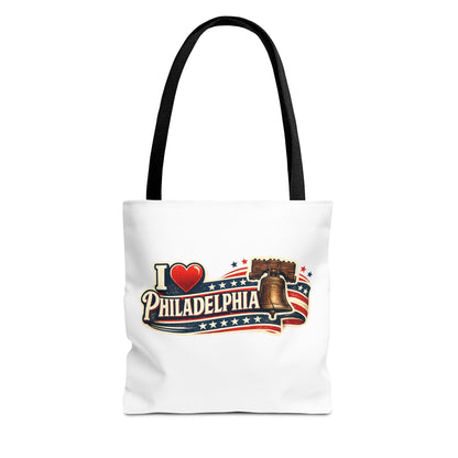 I  Philadelphia Liberty Bell Tote Bag — American Flag City Souvenir