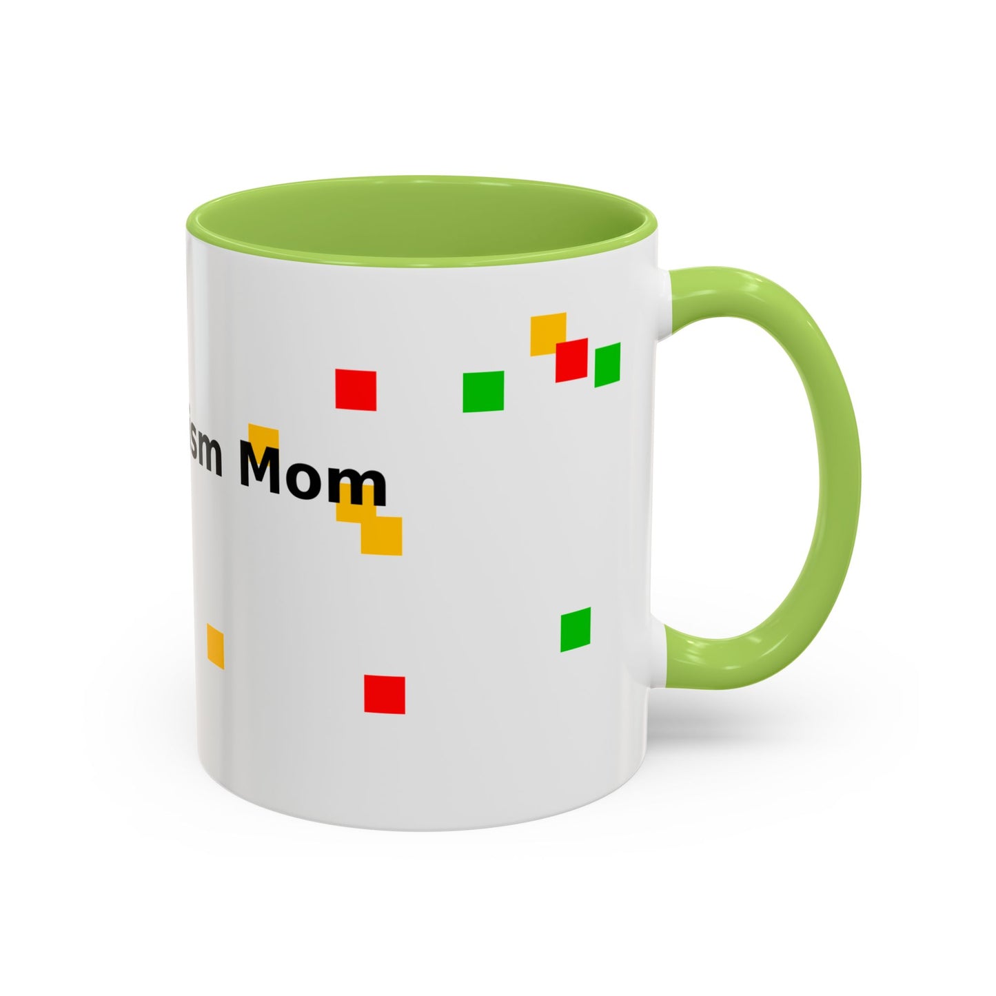 Autism Proud Mom Accent Coffee Mug – 11/15oz Color Accent