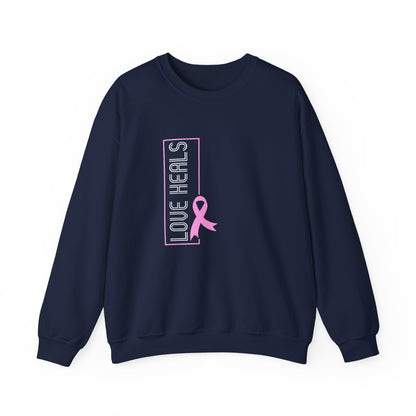 Love Heals Pink Ribbon Sweatshirt