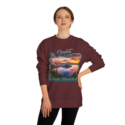 Oregon Scenic Sweatshirt — 'Pacific Wonderland' Sunset Landscape Crewneck