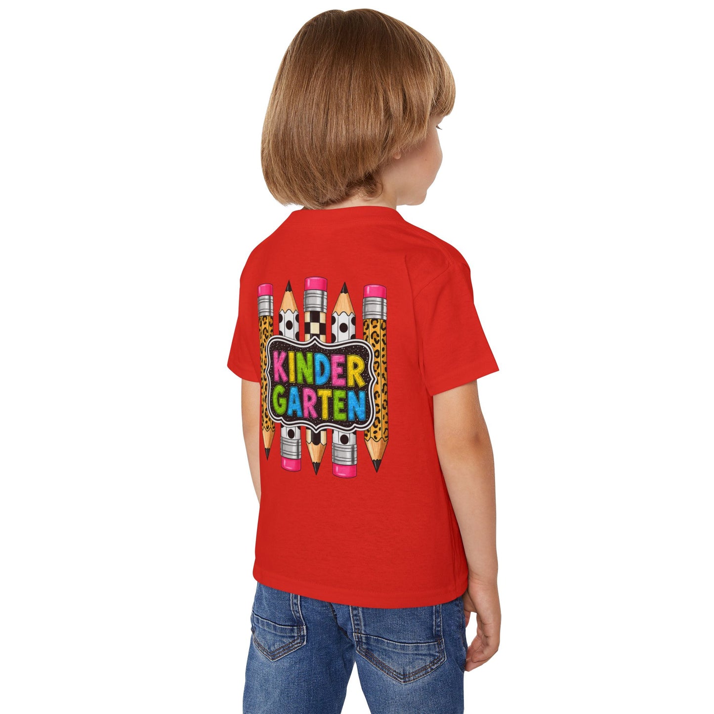 Kindergarten Pencils Toddler T-Shirt — Colorful Back-to-School Tee