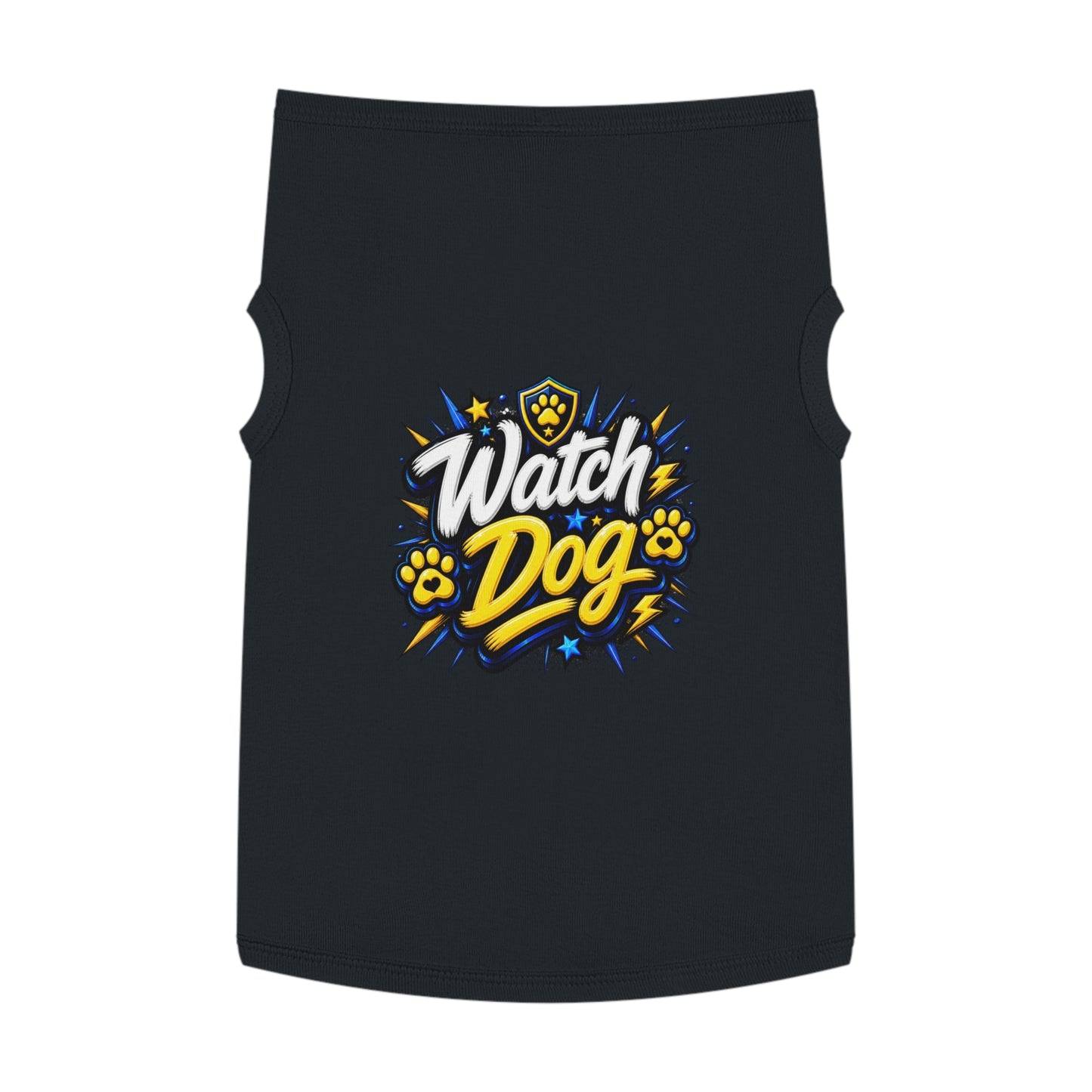 Watch Dog Pet Tank Top — Cute Guard Dog Graphic Tank for Small Dogs