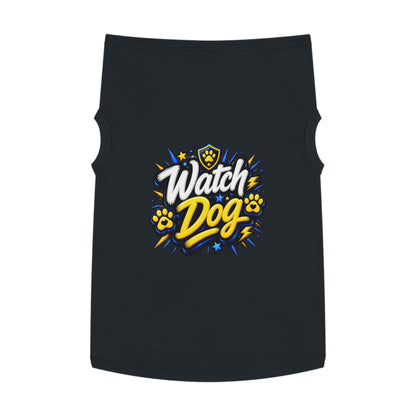 Watch Dog Pet Tank Top — Cute Guard Dog Graphic Tank for Small Dogs