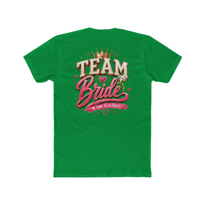 Team Bride T‑Shirt — Bachelorette Party Tee with Crown & Hearts