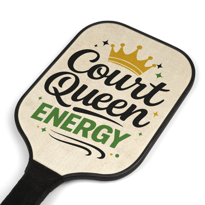Court Queen Energy Pickleball Paddle Set – Women’s Pickleball Kit with Crown Graphic