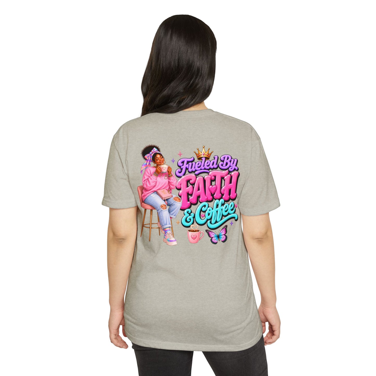 Fueled by Faith & Coffee T-Shirt — Christian Inspirational Graphic Tee