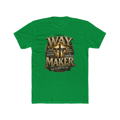 Waymaker T-Shirt — Christian Faith Graphic Tee with Cross and Inspirational Verse