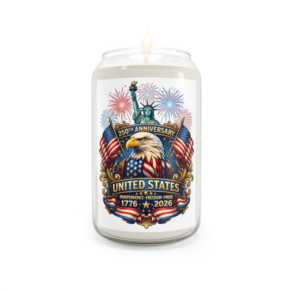 United States 250th Anniversary Soy Candle — 1776-2026 Patriotic Scented Candle