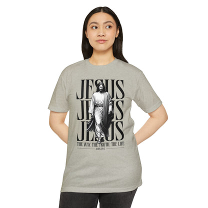 Jesus Graphic T‑Shirt — The Way The Truth The Life Faith Tee