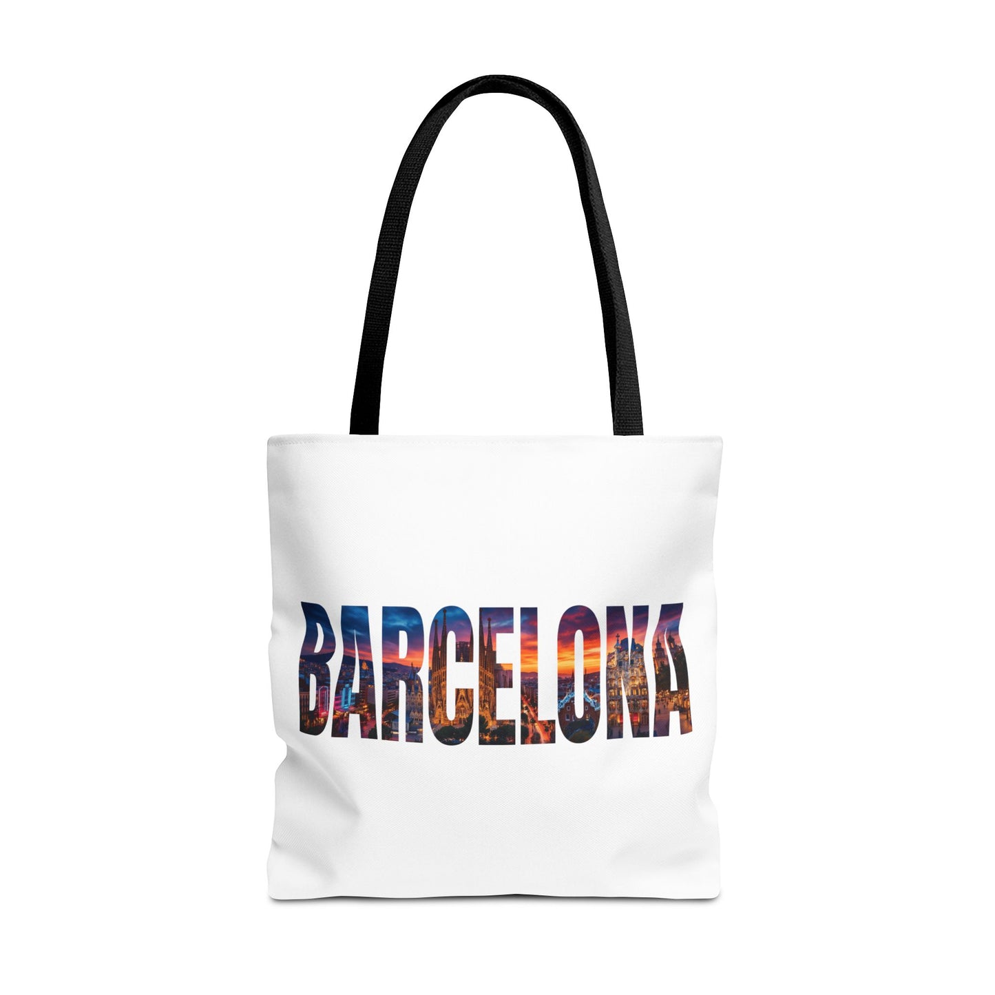 Barcelona Skyline Tote Bag — Cityscape Travel Souvenir Bag
