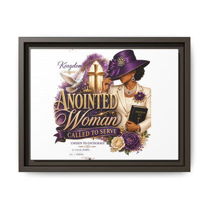 Framed Canvas Print — "Anointed Woman Called to Serve" Christian Wall Art