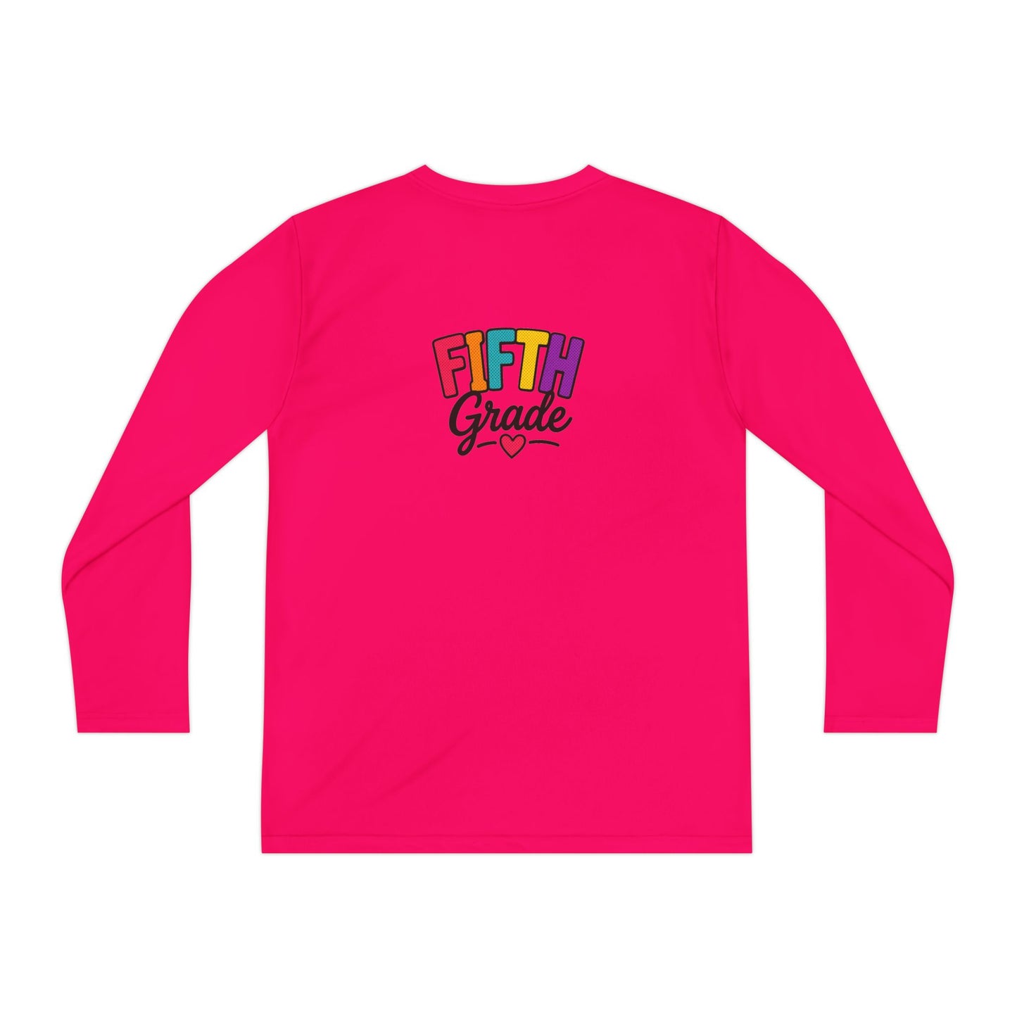 Fifth Grade Youth Long Sleeve Tee — Colorful Back-to-School Shirt