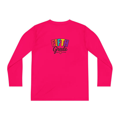 Fifth Grade Youth Long Sleeve Tee — Colorful Back-to-School Shirt
