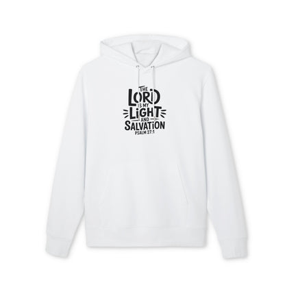 Psalm 27:1 Hoodie — "The Lord is My Light and Salvation" Christian Pullover