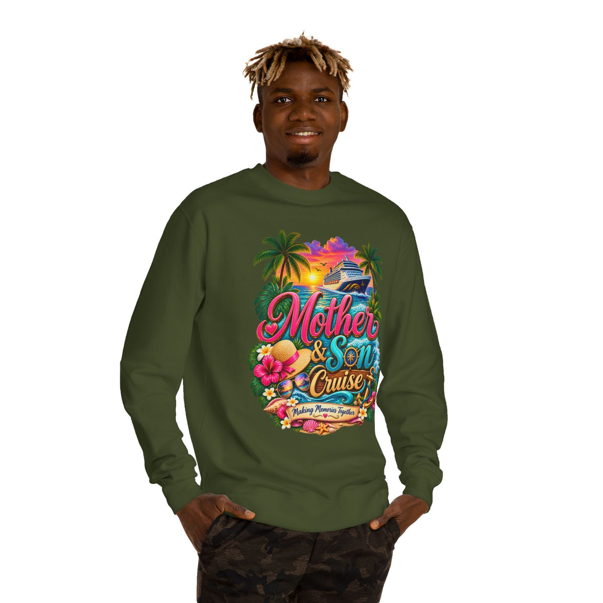 Mother & Son Cruise Sweatshirt — Tropical Family Cruise Crewneck
