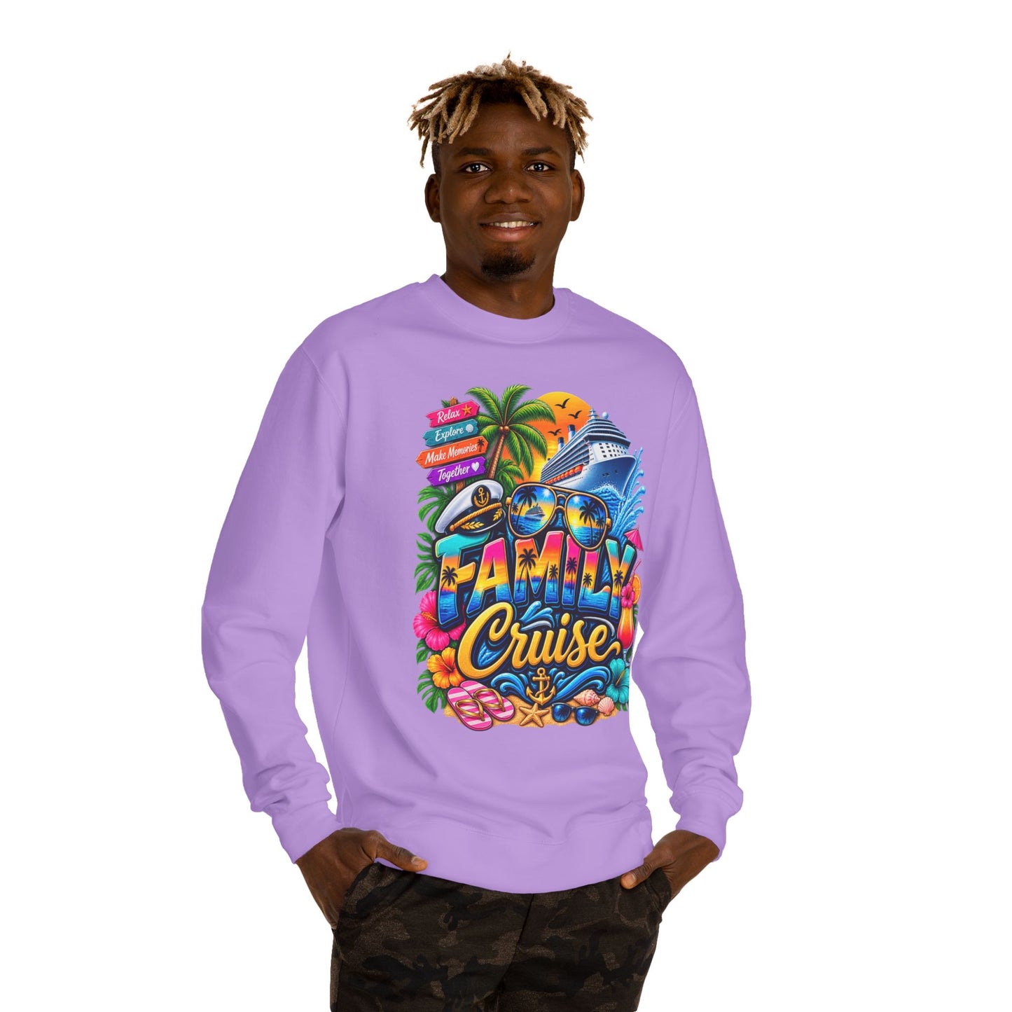 Crewneck Sweatshirt — Family Cruise Graphic Sweatshirt