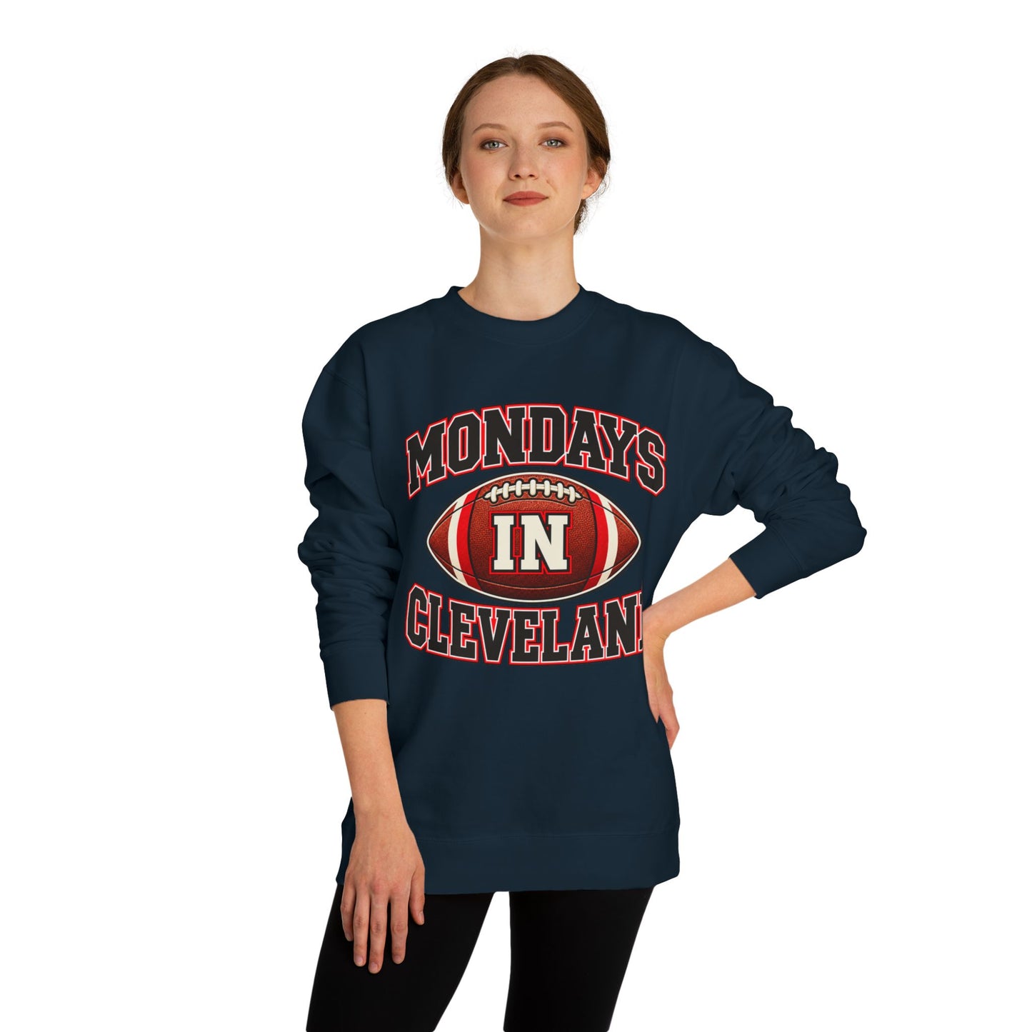 Mondays In Cleveland Football Sweatshirt