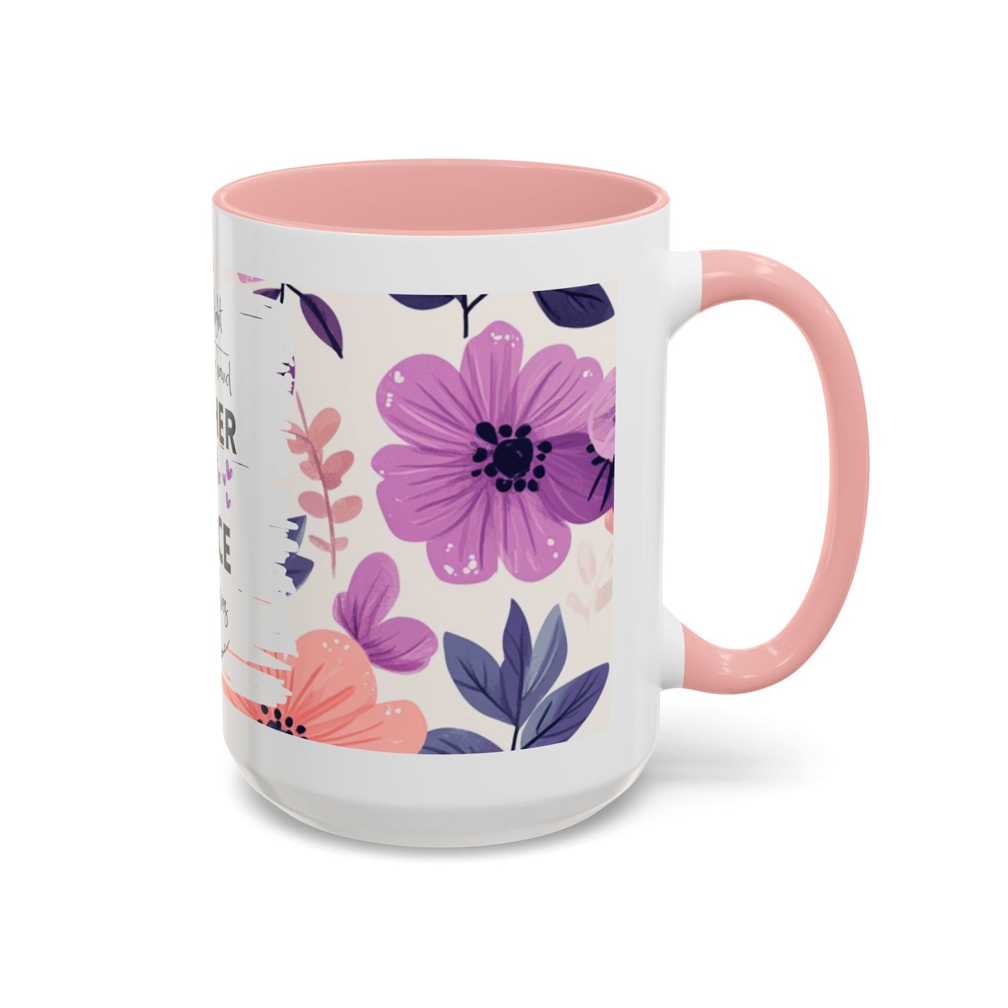 Mother Peace Floral Coffee Mug — "A quiet light, a guiding hand..." Memorial Tribute Mug