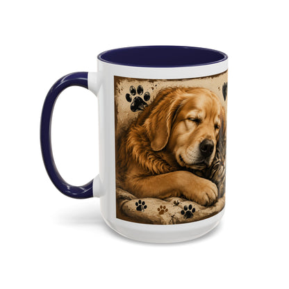 Coffee Mug – "A House Is Not A Home Without Paws" Pet Lover Accent Mug
