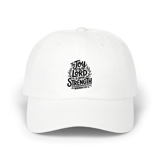 Dad Cap — "Joy of the Lord is My Strength" Embroidered Christian Hat