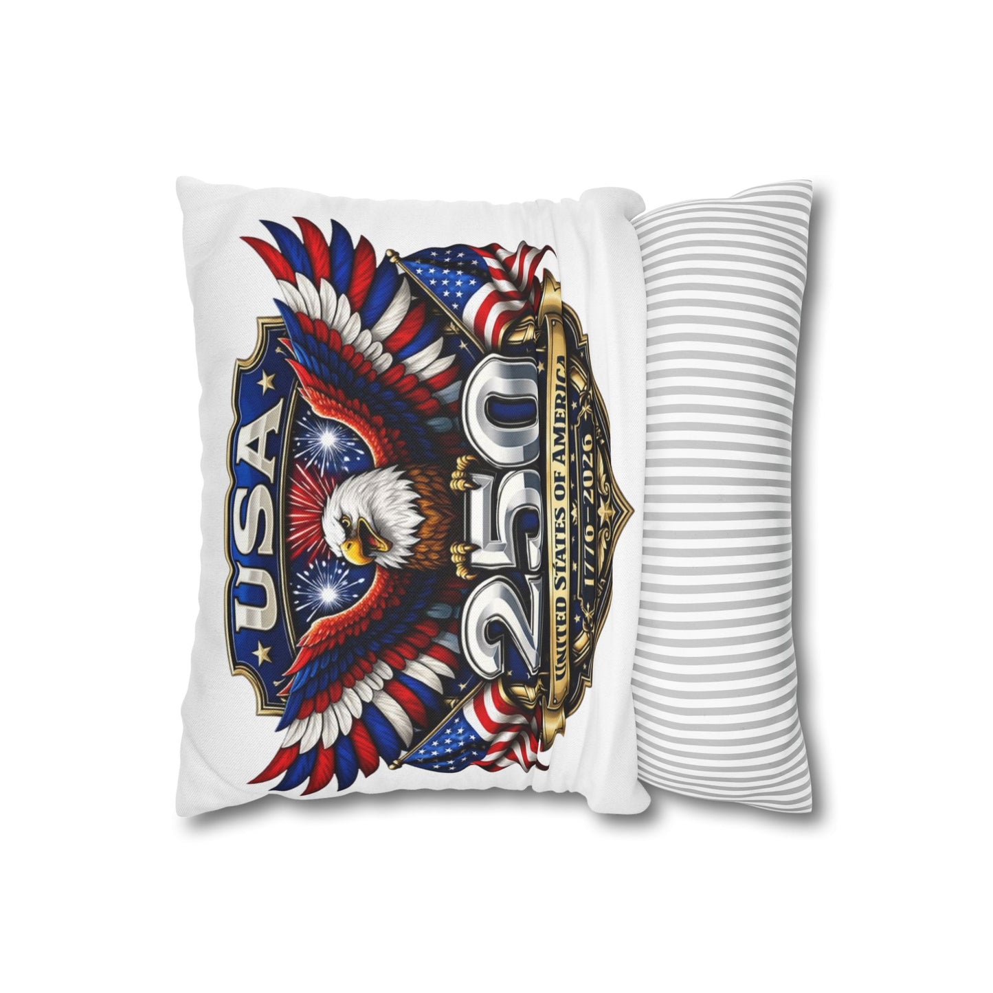 Spun Polyester Square Pillowcase