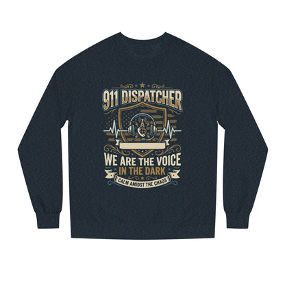 911 Dispatcher Crewneck Sweatshirt — "We Are The Voice In The Dark" Tribute
