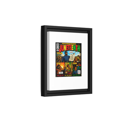 Juneteenth Comic Art Canvas - Framed Matte Wall Decor