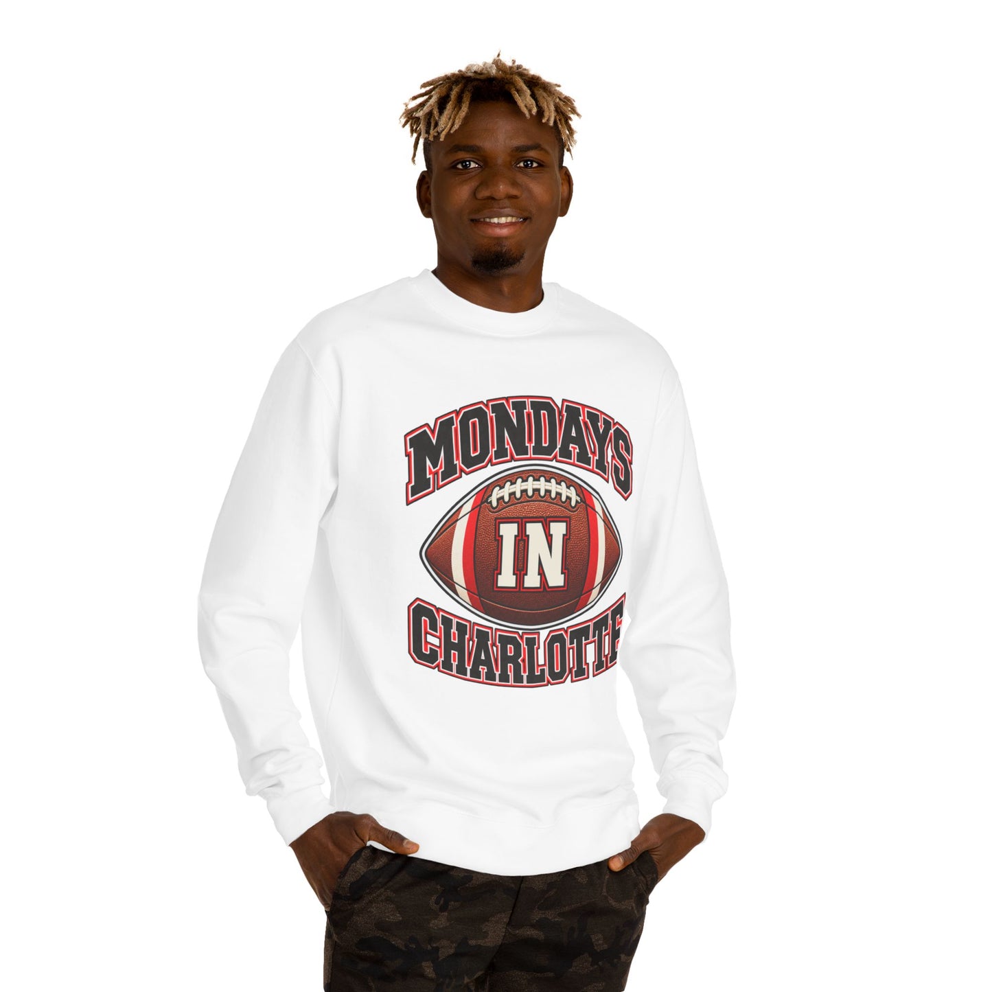 Mondays in Charlotte Football Sweatshirt