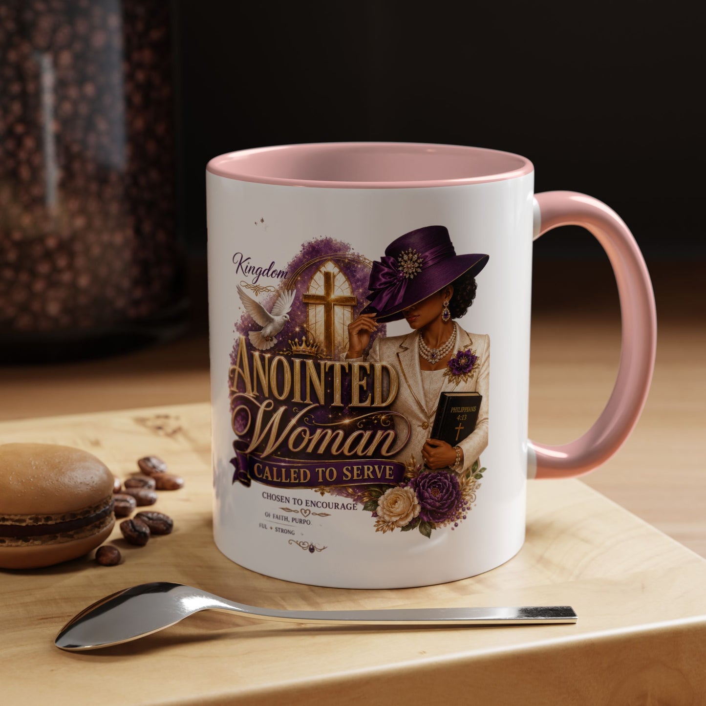 Anointed Woman Coffee Mug — Faithful, Called to Serve Accent Mug (11/15oz)