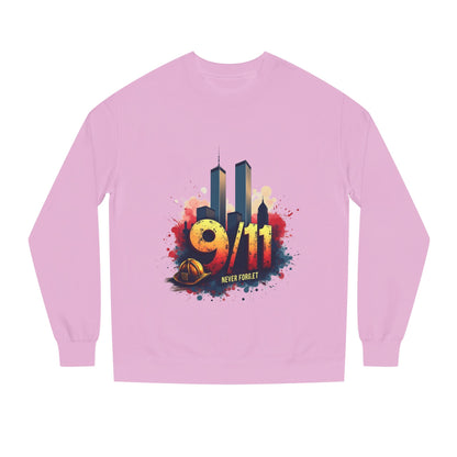 9/11 Tribute Sweatshirt - Never Forget Twin Towers Memorial Crewneck