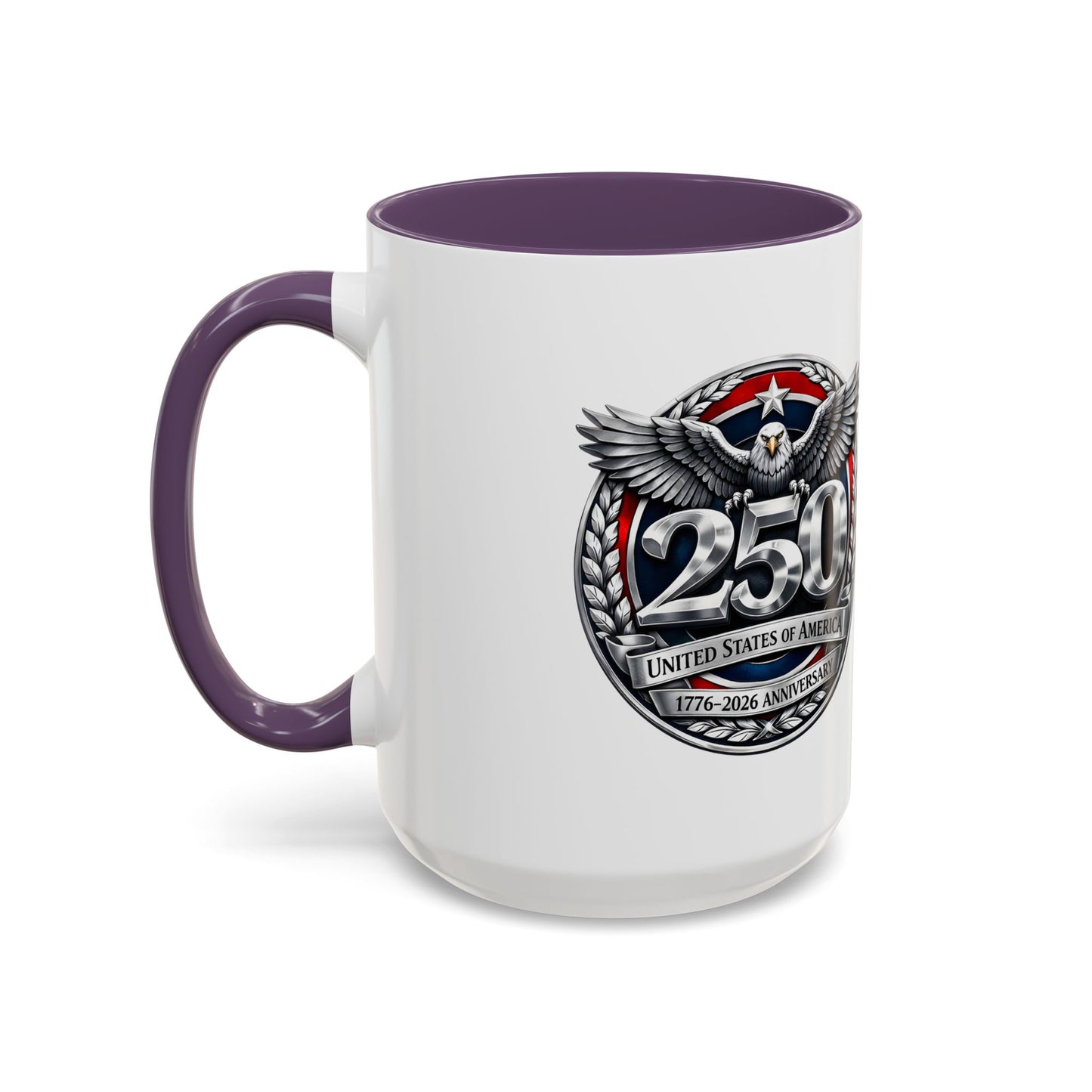 250th USA Bicentennial Eagle Coffee Mug — 1776–2026 Anniversary Accent Mug